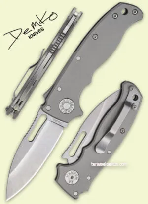 Demko Knives AD20.5 3V Slicer Shark Blade folding knife