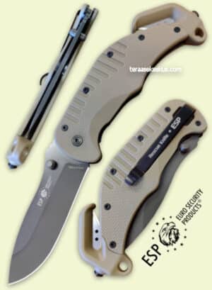 ESP Rescue Knife Coyote RK-01 kääntöveitsi