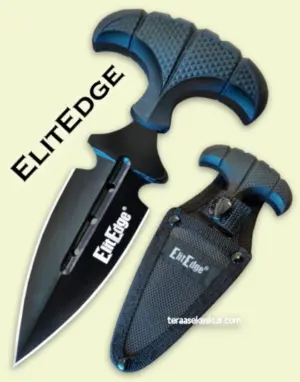 EliteEdge All Black Push Dagger tikari
