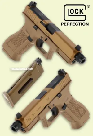 Umarex Glock 19X MOS Coyote 4.5mm ilmapistooli