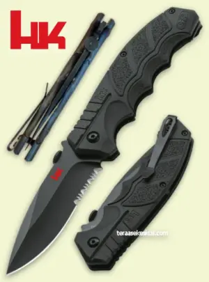 Heckler & Koch SFP Tactical Folder All Black kääntöveitsi