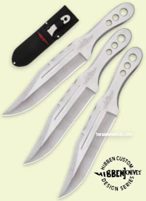 Hibben Triple Set Throwing Knives GH5106