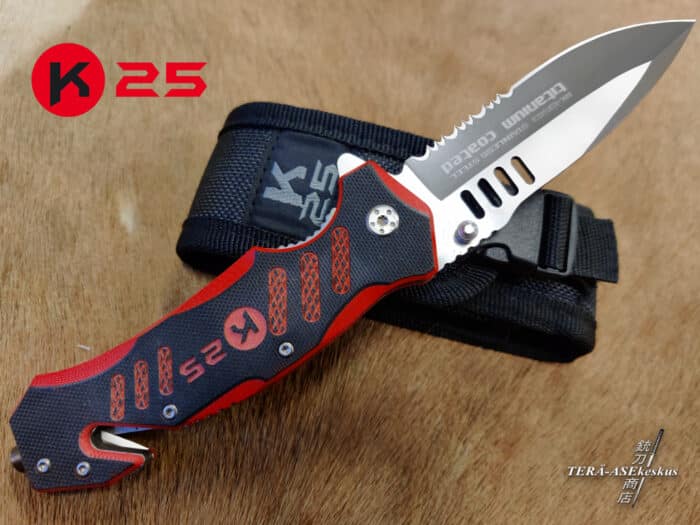 K25 Tactical ResQ Linerlock folding knife