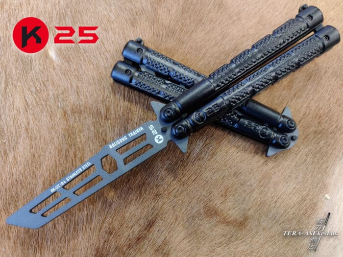 K25 Tactical Tanto Balisong Knife Trainer