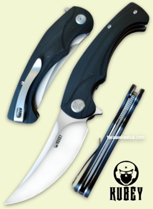 Kubey Scimitar Linerlock Flipper taittoveitsi