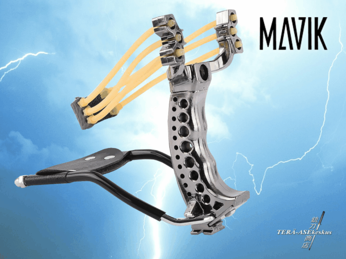 Mavik Gear Silver Tactical Slingshot ritsa