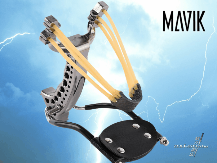 Mavik Gear Silver Tactical Slingshot ritsa