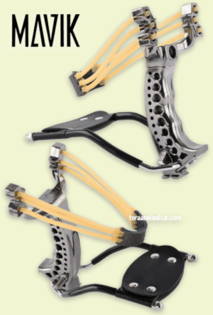 Mavik Gear Silver Tactical Slingshot ritsa