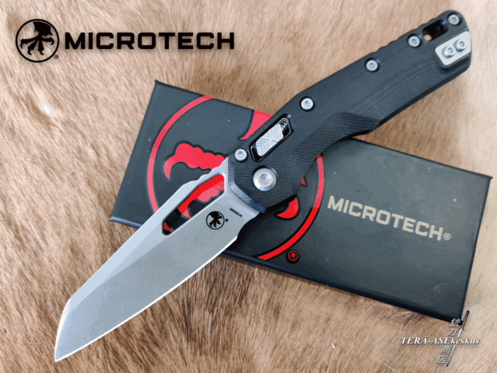 Microtech MSI Ram-Lok Knife Fluted Black G-10 folding knife