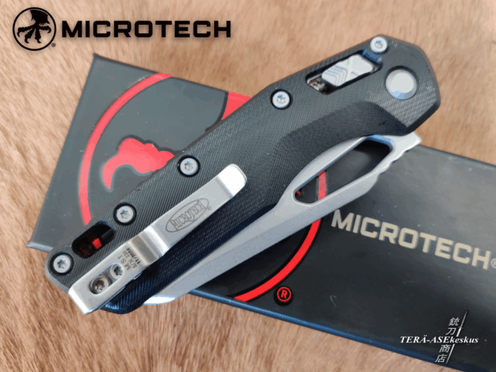 Microtech MSI Ram-Lok Knife Fluted Black G-10 folding knife