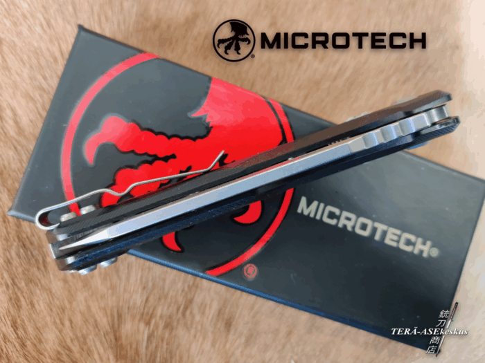 Microtech MSI Ram-Lok Knife Fluted Black G-10 folding knife