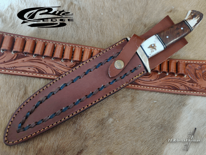 Rite Edge Plainsman Damascus Bowie veitsi
