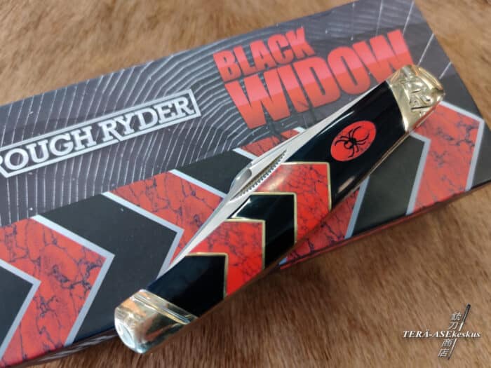 Rough Ryder Stockman Black Widow folding knife
