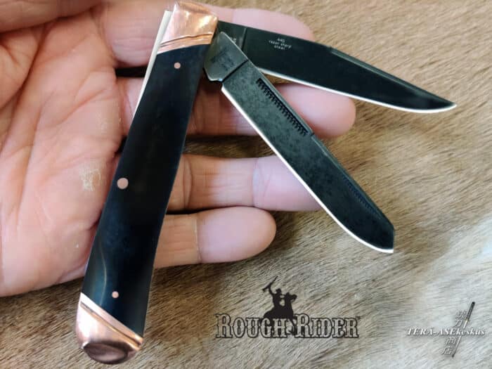Rough Rider Trapper Copper Bolster folding pen knife-