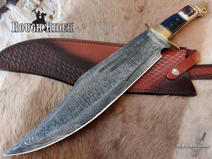 Rough Rider Giant Damascus Bowie knife