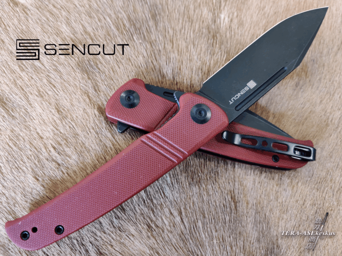 SENCUT Brazoria G10 Burgundy Flipper kääntöveitsi