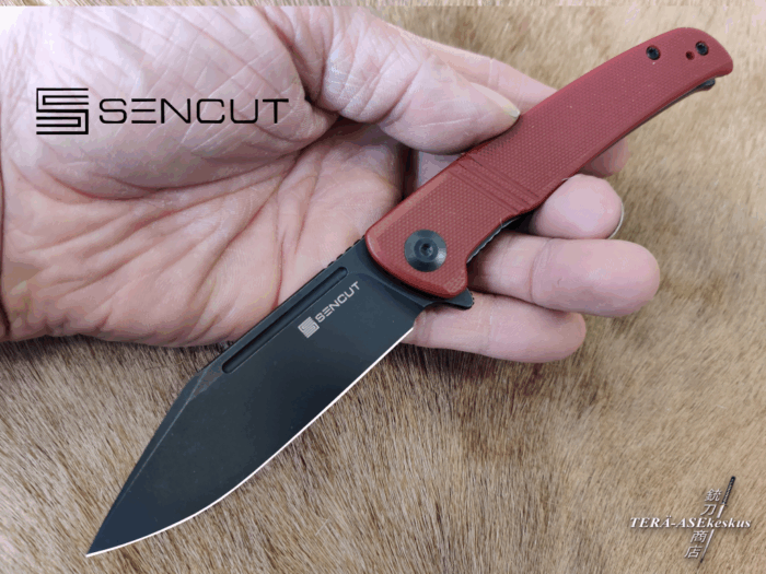 SENCUT Brazoria G10 Burgundy Flipper kääntöveitsi