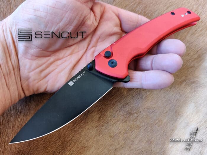 SENCUT Serene Flipper Red folding knife