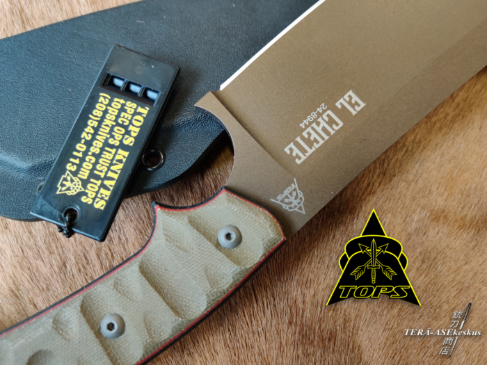 TOPS El Chete Midnight Bronze machete