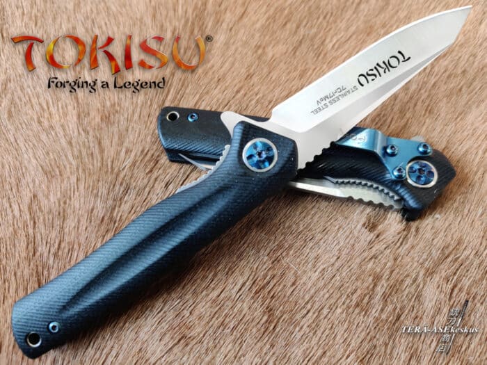 Tokisu G10 Linerlock Flipper folding knife
