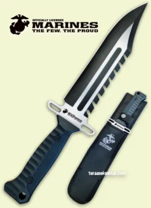 USMC DarkOps Combat Bowie veitsi