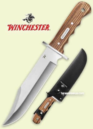 Winchester Double Barrel Bowie Zebra knife
